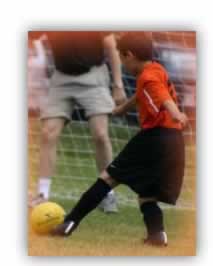 Connon playing scoccer