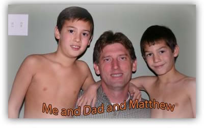 Connor and Dad and Matthew